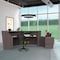 Linea Italia ADA Reception Desk, Wheelchair, Kids, 55 inW x 71 inD x 30 inH, Cherry 55490GY - alternate 7